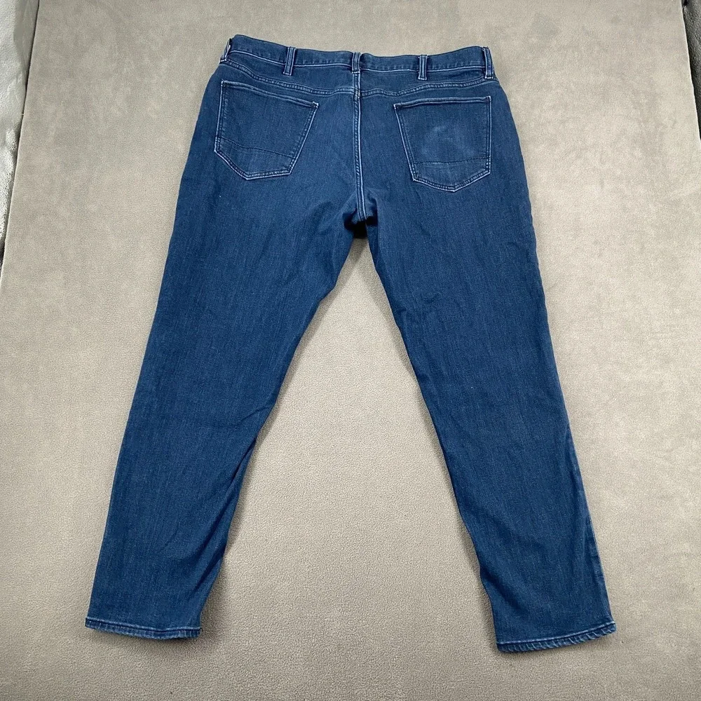Banana Republic Athletic Travel Straight Jeans Men 40x32 Blue Medium Wash Cotton